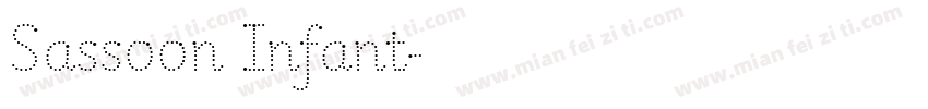 Sassoon Infant字体转换
